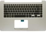 ASUS Tastatura originala Asus 90NB0FM1-R30291 iluminata US cu Palmrest auriu