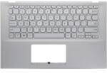 ASUS Tastatura originala Asus X412UA iluminata US cu Palmrest argintiu
