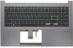 ASUS Tastatura originala Asus X521FA iluminata US cu Palmrest gri