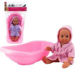  Ellie fürdethető baba káddal - 18 cm, többféle