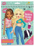  Besties - 24x20 cm divatervező füzet, 2 ív matrica, 2 féle színes lap, 3 sablon, 20 baba alaprajz, 2