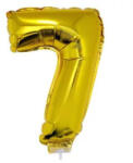  Számos lufi - 7, arany, 42 cm - vegyesbolt