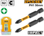 INGCO Impact bithegy PH1 x 50 mm (2 db) (SDBIM71PH150)