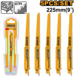 INGCO Szablyafűrészlap 225 mm 6 TPI szöges fára BIM (5 db) (RSB1111DF) - vasasszerszam