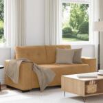 vidaXL barna bársony loveseat kanapé 140 cm (4105129)