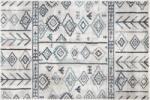 TEMPO KONDELA Covor, negru, gri, albastru, 57x90, ESTELA TYP 1 Covor