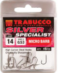 Trabucco Silver Specialist 12 Lapkás, Szakállas Feeder Horog 15db (023-56-120)