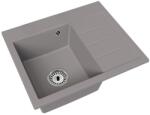 Bradoline Exclusive 60 gránit mosogató, jobbos csepegtetővel, szürke, beépíthető (5905805239707)