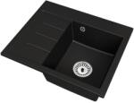 Bradoline Exclusive 60 gránit mosogató, jobbos csepegtetővel, fekete, beépíthető (5907046501377)