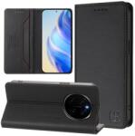  RINA Husă rabatabilă pentru Honor Magic7 Pro 5G neagră