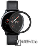 ENKAY HAT PRINCE Flexible Nano Glass okosóra flexibilis üvegfólia - 1db - 3D Curved, A teljes képernyőt védi - FEKETE - Samsung Galaxy Watch Active2 44mm