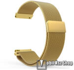  Okosóra milánói szíj - rozsdamentes acél, mágneses - 235mm hosszú, 22mm széles - ARANY - HUAWEI Watch GT / HUAWEI Watch Magic / Watch GT 2 46mm