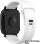  Okosóra szíj, Szilikon, 22mm széles, 128mm+98mm hosszú, Fehér, Garmin Forerunner 255 (46mm), Forerunner 265, Venu 3 45mm, Xiaomi Watch S1 Pro, Amazfit GTR 4 46mm, Redmi Watch 5 Active, Huawei Watch Ul