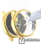 Samsung Galaxy Watch Active (SM-R500), Okosóra szilikon védőtok, előlapvédős, Arany