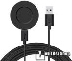  Okosóra USB töltő - FEKETE - mágneses, TYPE-C bemenet, 5V/1A - HUAWEI Watch GT / Watch GT 2e / Watch GT2 (42mm/46mm) / Honor Watch GS Pro / Magic / Magic Watch 2 (42mm/46mm) / Watch Dream