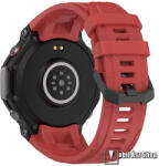  Xiaomi Amazfit T-Rex 3, Okosóra szíj, Szilikon, Csíkos textúra, Csatos, Állítható méret, Csavarhúzóval, 99mm+134mm hosszú, Piros