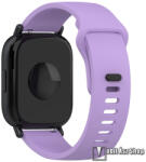  Okosóra szíj, Szilikon, 22mm széles, 128mm+98mm hosszú, Lila, Garmin Forerunner 255 (46mm), Forerunner 265, Venu 3 45mm, Xiaomi Watch S1 Pro, Amazfit GTR 4 46mm, Redmi Watch 5 Active, Huawei Watch Ult