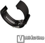  Okosóra szíj - FEKETE - szilikon, 13.3 + 8.2cm - Garmin Forerunner 30 / Garmin Forerunner 35 / Garmin Forerunner 35 HR - Csavarhúzóval