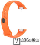  Okosóra pót szíj - szilikon - SAMSUNG SM-R370 Galaxy Fit - NARANCS