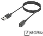  Honor Choice Haylou Watch, Okosóra mágneses USB töltő, 1m hosszú, Fekete