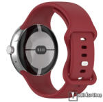  Google Pixel Watch 3 41mm, Watch 2, Watch 1, Okosóra szíj, Szilikon, 136+104mm hosszú, Piros