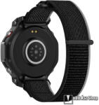  Xiaomi Amazfit T-Rex 3, Okosóra szíj, Szövet, Sztreccses, 190mm+55mm hosszú, Tépőzáras, Fekete, Szürke