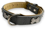 Mpets Bling nyakörv strasszköves csontokkal M szürke 2x28-35cm