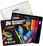 Scool Collection SCOOL Supersoft Black 24/12 színesceruza készlet - fémdobozos (FR-SC2493)