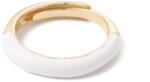  Arany Színű Fehér Tűzzománc Gyűrű 23x3, 2mm Újjméret: 16, 5-17, 9mm