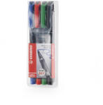 STABILO Alkoholos marker készlet 1mm, STABILO OHPen M, 4 klf. szín - vegyesbolt