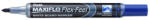 Pentel Táblamarker 1-5mm, hajlékony hegyű Pentel Maxiflo Flex Feel kék - vegyesbolt
