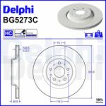 DELPHI Disc frana DELPHI BG5273C (BG5273C)