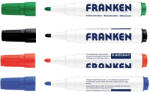 Franken Táblamarker készlet, 1-3mm, kerek, antibakteriális Franken, 4 klf. szín - vegyesbolt