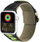 DUX DUCIS Szíj (Kültéri Változat) Apple Watch Ultra Szíj, SE, 9, 8, 7, 6, 5, 4, 3, 2, 1 (49, 45, 44, 42 mm) Nylon Karkötő Fekete/Zöld