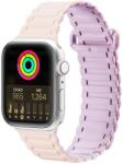 DUX DUCIS Szíj (Armor Verzió) Apple Watch Ultra, SE, 9, 8, 7, 6, 5, 4, 3, 2, 1 (49, 45, 44, 42 mm) Szilikon Mágneses Karkötő Pink Lila