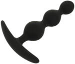Black&silver - prémium anál golyós lánc 10 cm