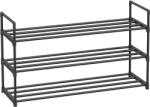 SONGMICS Cipőtartó állvány, 3 szintes 12-15 pár cipőhöz, 30 x 92 x 54 cm, fekete (LSA13BKV1) - tutihome