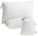 SONGMICS Párnák 2 db-os, 74 x 48 cm, Tárolótáskával, Felhőfehér (TBP005W02) - tutihome