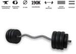 GazoFitness GazoFitness® Francia Rudas Súlyzó 37Kg