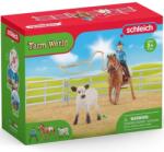 Schleich Schleich: Farm World - Set de joacă concurs de laț cu cowgirl (42577) (SLH42577) Figurina