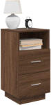 vidaXL éjjeliszekrények 2 db 2 fiókkal barna tölgy 36x36x68 cm (858591)