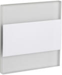 Kanlux 0, 8W, 15 lm, 12V, 6500K, 75x75 mm hideg fehér süllyeszthető szögletes rozsdamentes acél lépcsővilágító - 50 000 h élettartam (26843)