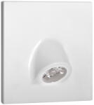 Kanlux 0, 7W, 35 lm, 12V, 4000K, 75x75 mm természetes fehér süllyeszthető szögletes műanyag lépcsővilágító - 50 000 h élettartam (32495)