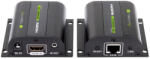 TECHLY Jeltovábbító, Techly HDMI extender, Cat. 6/6A/7, 60 méter, IR (IDATA_EXT-E704K)