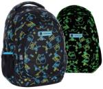 Astra Neon Skate foszforeszkáló ergonomikus iskolatáska, hátizsák - 3 rekeszes - Astrabag (502022006) (A502022006)