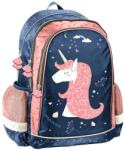 PASO Unikornis hátizsák, iskolatáska - 3 rekeszes - kék-rózsaszín (PP24UC-081) (PP24UC-081)