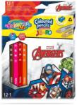 COOLPACK - Avengers - Bosszúállók Jumbo kétoldalú színes ceruza készlet - 12 db-os (91413PTR) (91413PTR)