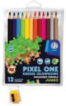Astra Pixel One Jumbo színes ceruza készlet hegyezővel - 12 db-os (312221005) (312221005)