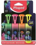 Maped Szövegkiemelő készlet, 1-5 mm Deepsea Paradise Fluo Peps 4 db-os (IMA740710) (IMA740710)