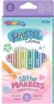 CoolPack - Colorino 6 színű csillámos filctoll - Pastel (82565PTR)